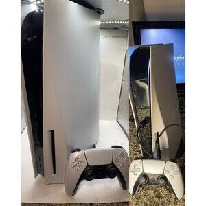Sony PlayStation 5 Disc Edition 1TB Console with Stand + Controller PS5 Tested
